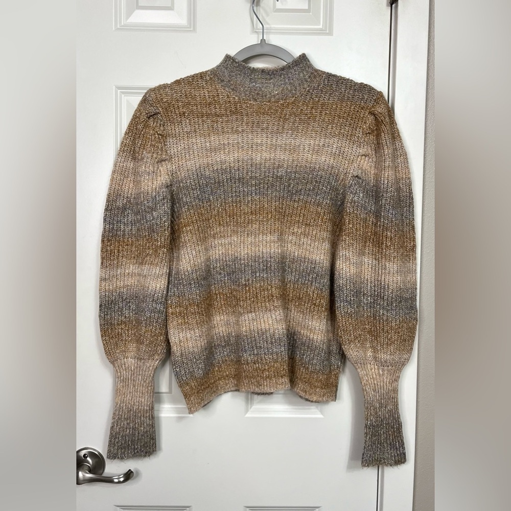 Leith Gradient Balloon Sleeve Sweater